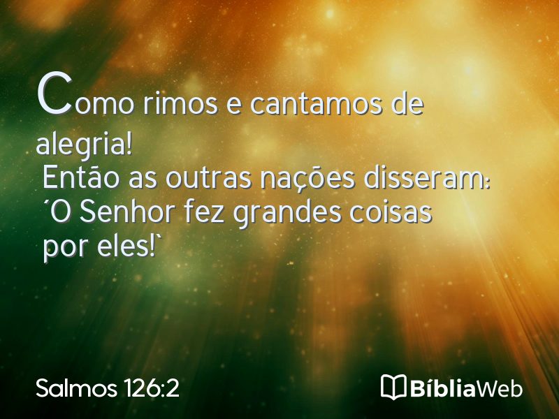 Salmos 126:2 em imagem para compartilhar