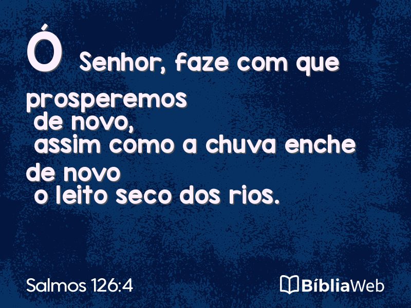 Salmos 126:4 em imagem para compartilhar