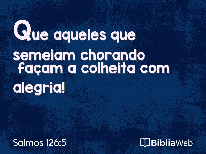 Salmos 126:5 em imagem para compartilhar