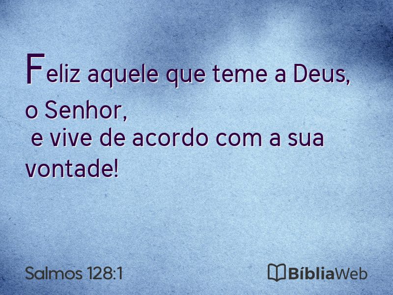Salmos 128:1 em imagem para compartilhar