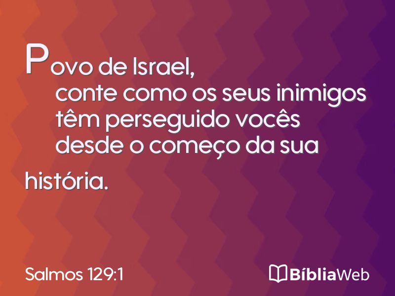 Salmos 129:1 em imagem para compartilhar