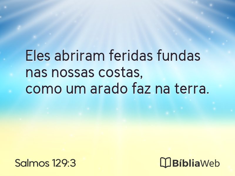 Salmos 129:3 em imagem para compartilhar