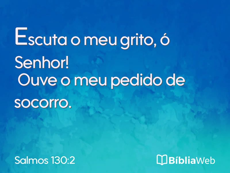 Salmos 130:2 em imagem para compartilhar