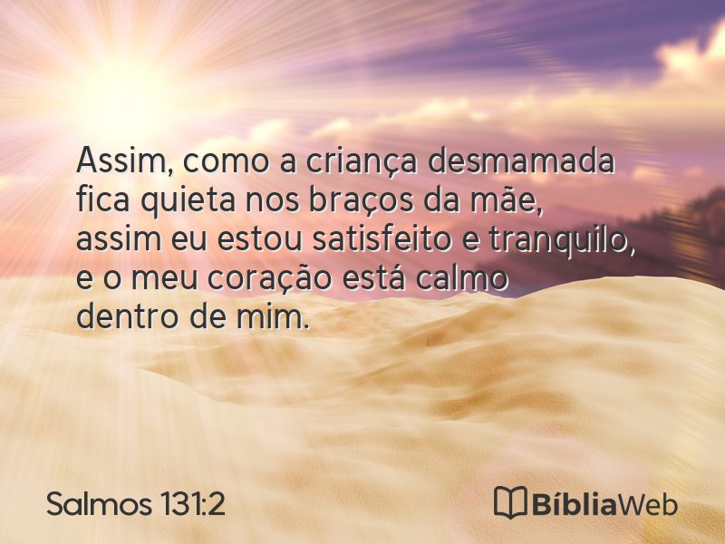 Salmos 131:2 em imagem para compartilhar