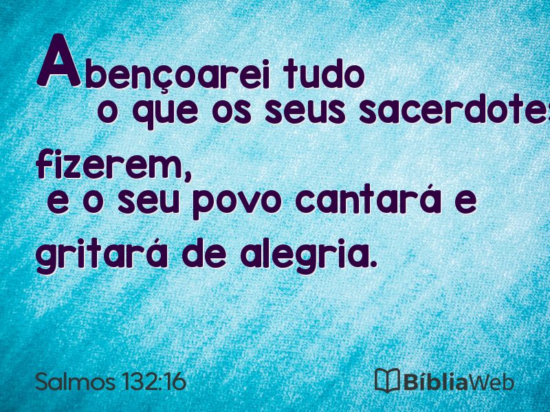 Salmos 132:16 em imagem para compartilhar