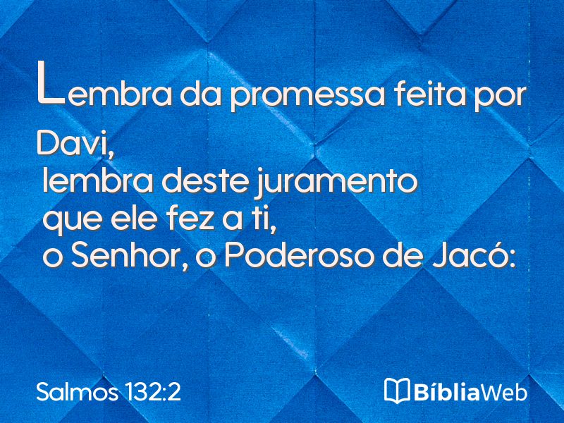 Salmos 132:2 em imagem para compartilhar