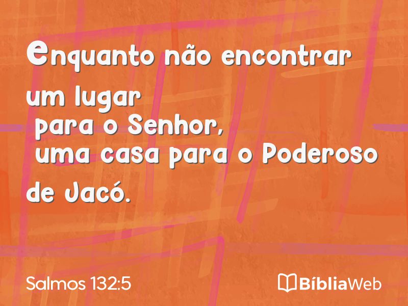 Salmos 132:5 em imagem para compartilhar