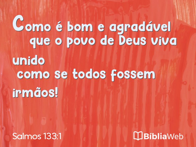 Salmos 133:1 em imagem para compartilhar