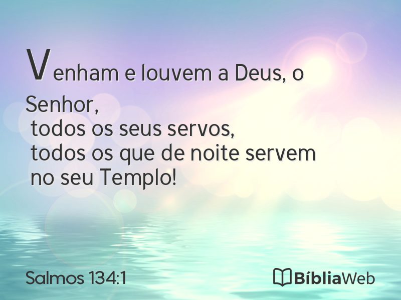 Salmos 134:1 em imagem para compartilhar