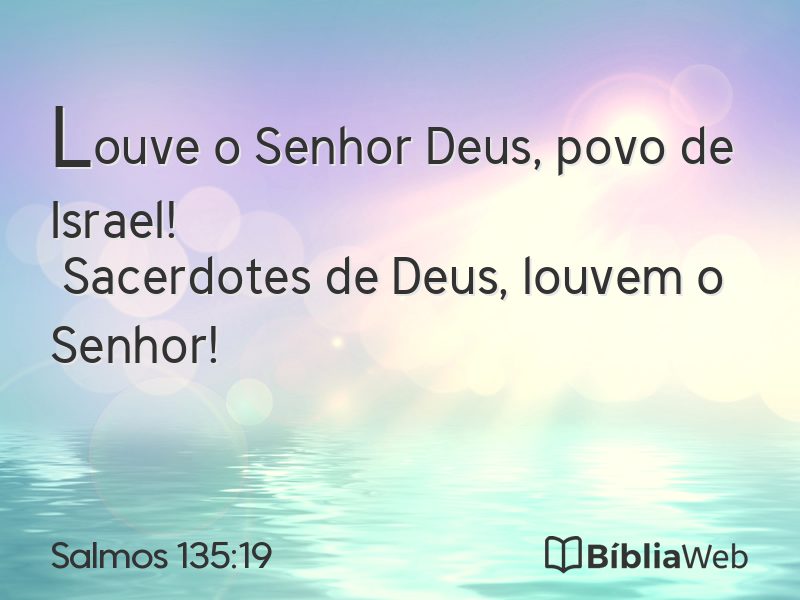 Salmos 135:19 em imagem para compartilhar