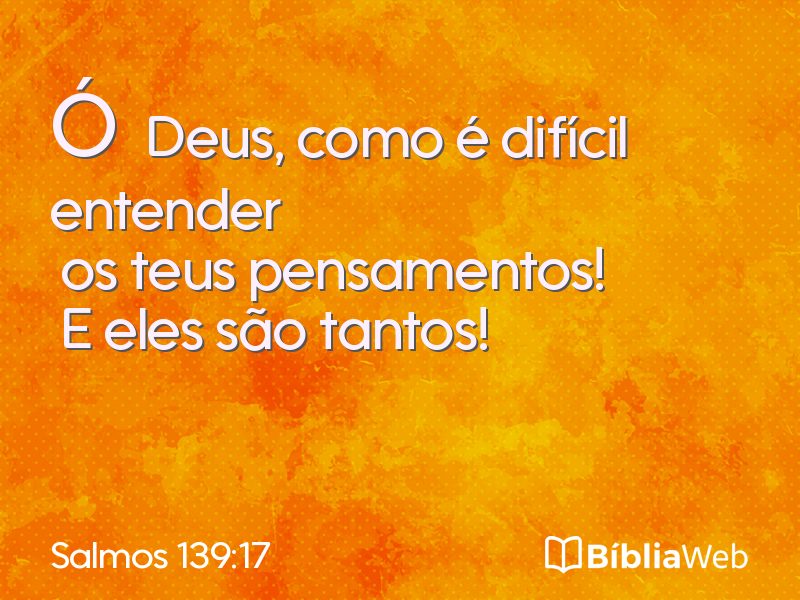 Salmos 139:17 em imagem para compartilhar