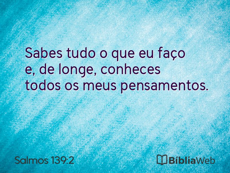 Salmos 139:2 em imagem para compartilhar
