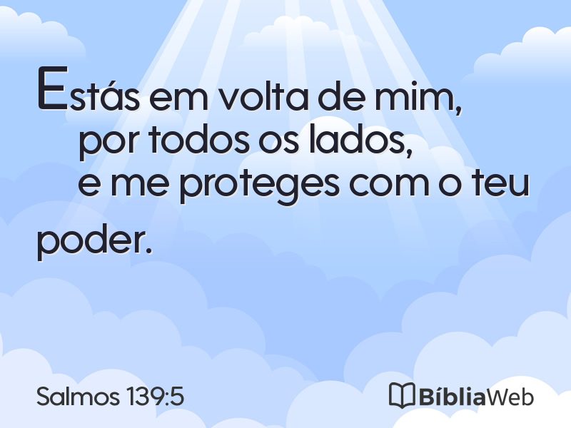 Salmos 139:5 em imagem para compartilhar