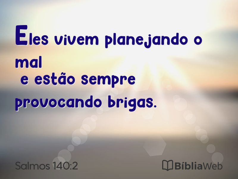 Salmos 140:2 em imagem para compartilhar