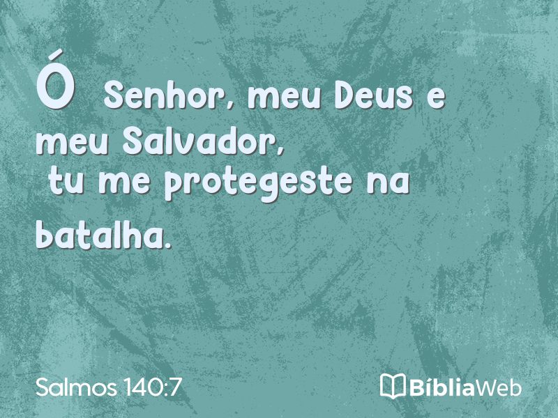 Salmos 140:7 em imagem para compartilhar