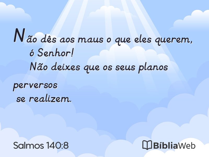 Salmos 140:8 em imagem para compartilhar