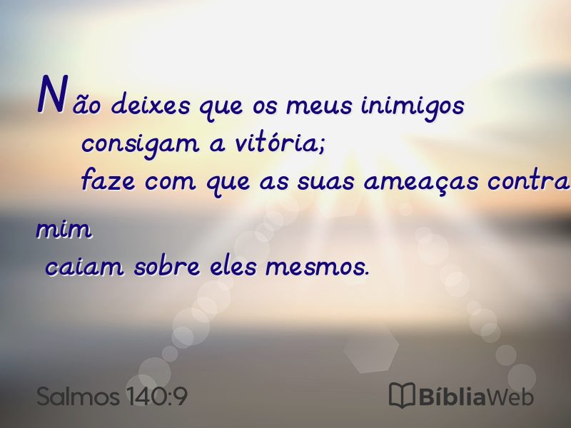 Salmos 140:9 em imagem para compartilhar