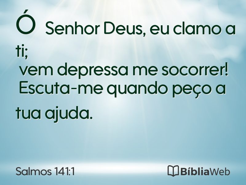 Salmos 141:1 em imagem para compartilhar