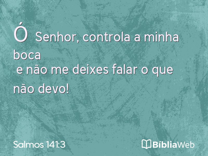 Salmos 141:3 em imagem para compartilhar