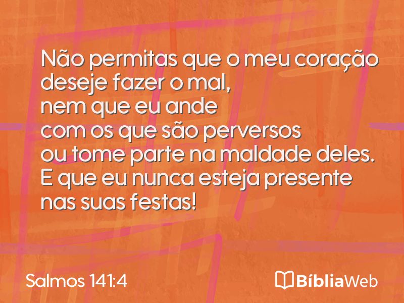 Salmos 141:4 em imagem para compartilhar