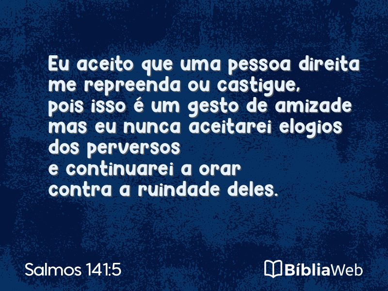 Salmos 141:5 em imagem para compartilhar