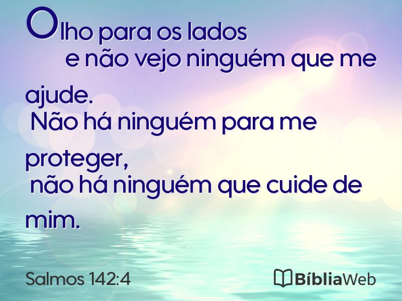 Salmos 142:4 em imagem para compartilhar