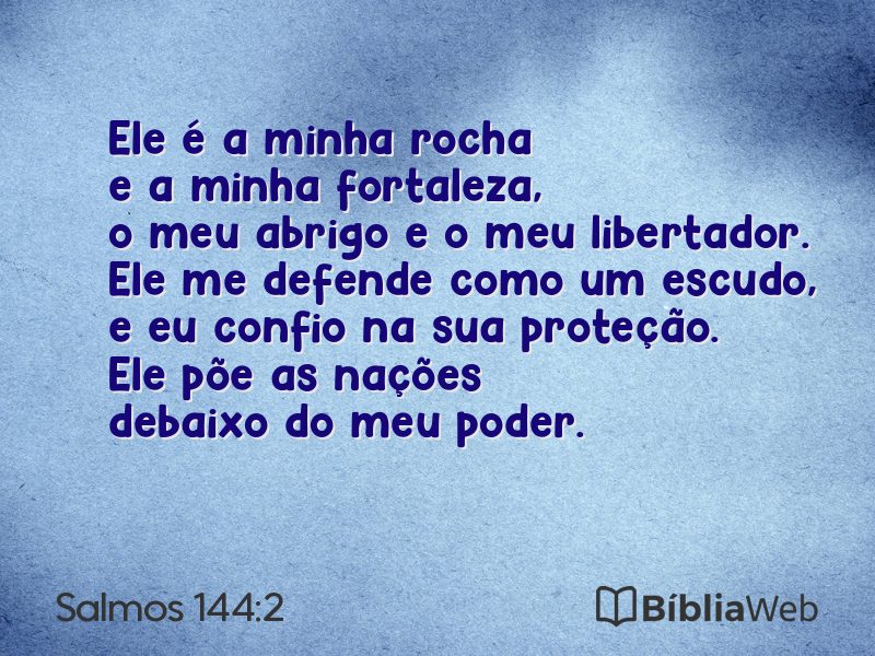 Salmos 144:2 em imagem para compartilhar
