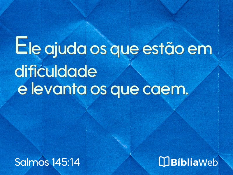 Salmos 145:14 em imagem para compartilhar