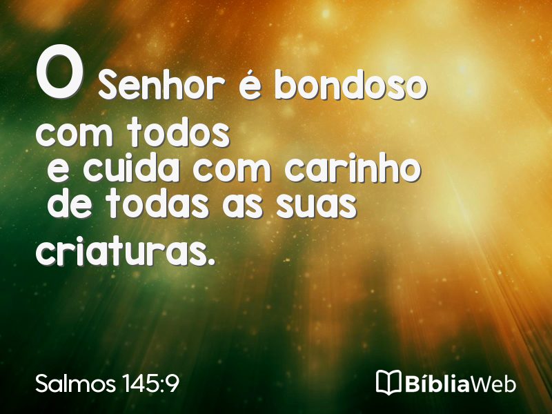 Salmos 145:9 em imagem para compartilhar