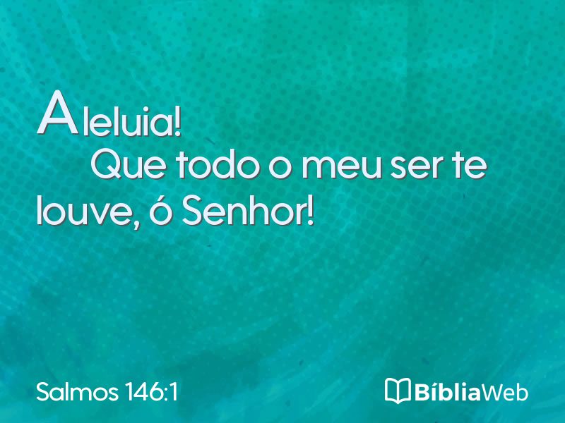 Salmos 146:1 em imagem para compartilhar