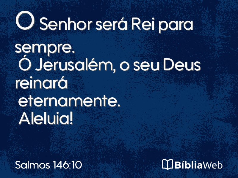 Salmos 146:10 em imagem para compartilhar