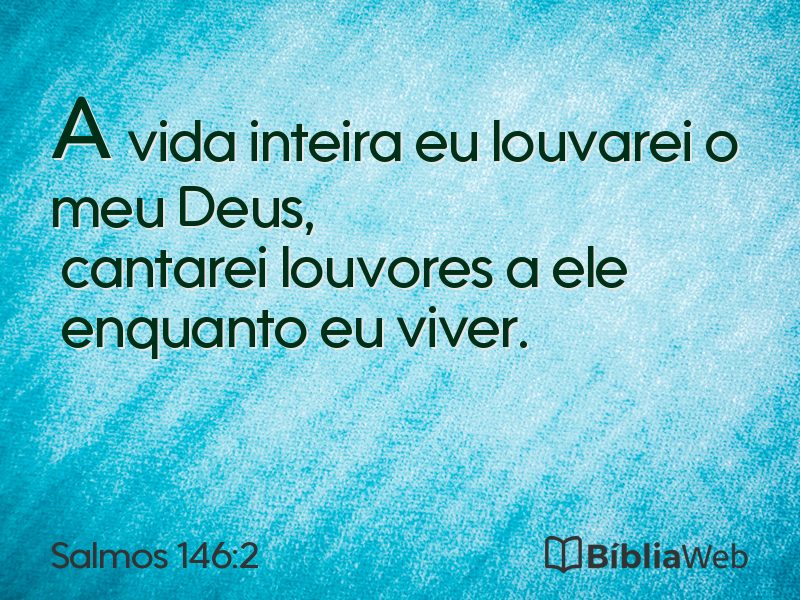 Salmos 146:2 em imagem para compartilhar