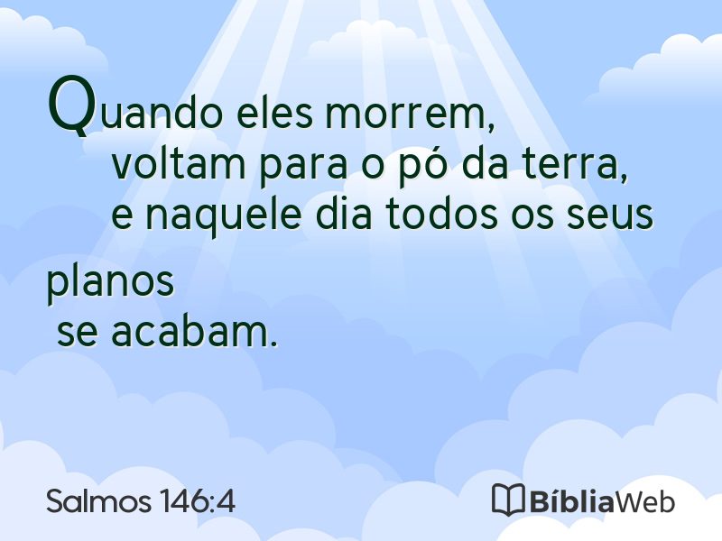 Salmos 146:4 em imagem para compartilhar