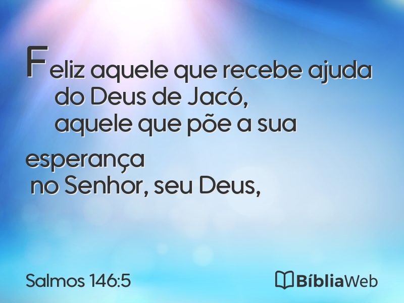 Salmos 146:5 em imagem para compartilhar