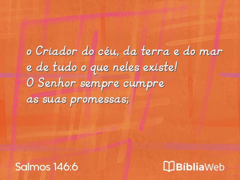 Salmos 146:6 em imagem para compartilhar