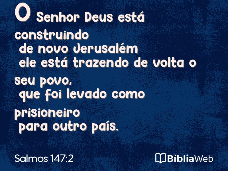 Salmos 147:2 em imagem para compartilhar