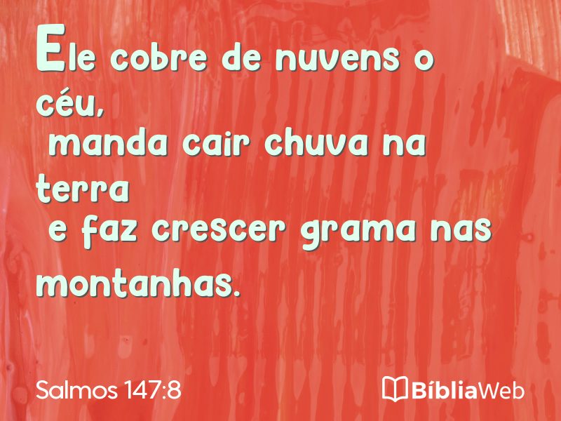 Salmos 147:8 em imagem para compartilhar