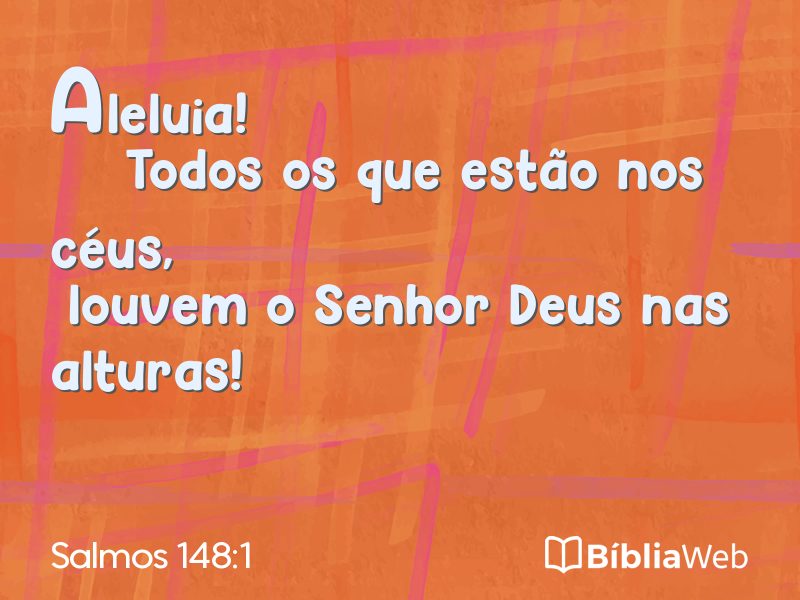 Salmos 148:1 em imagem para compartilhar