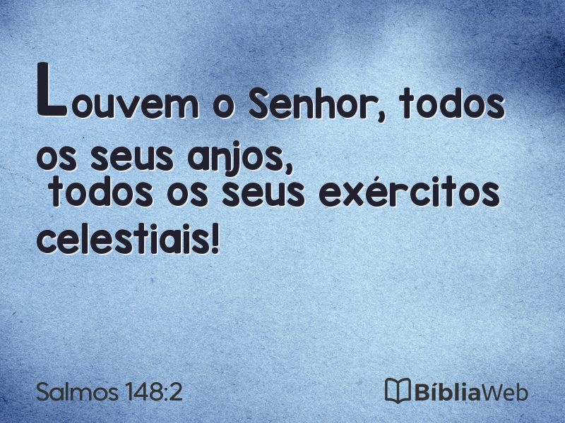 Salmos 148:2 em imagem para compartilhar