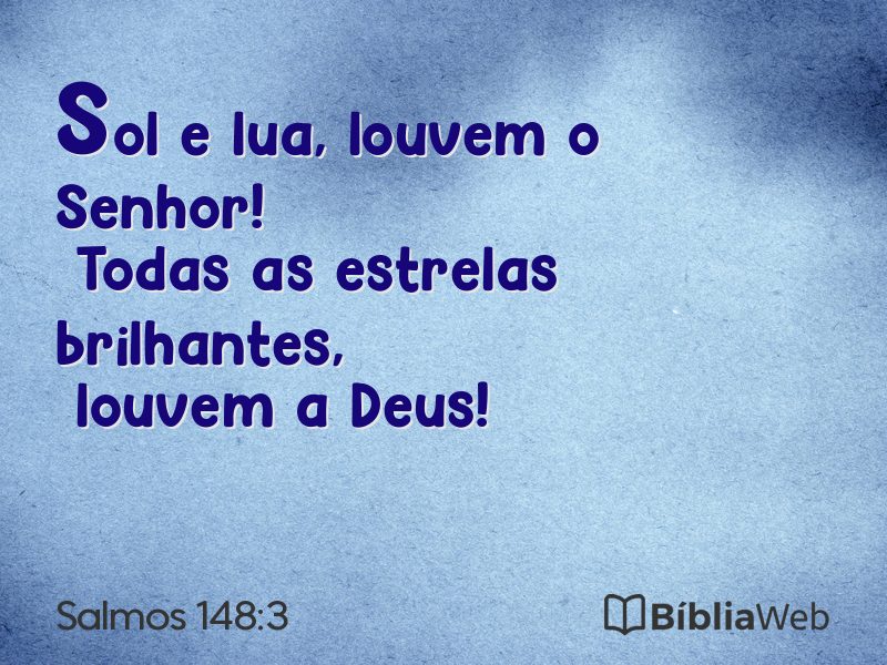 Salmos 148:3 em imagem para compartilhar
