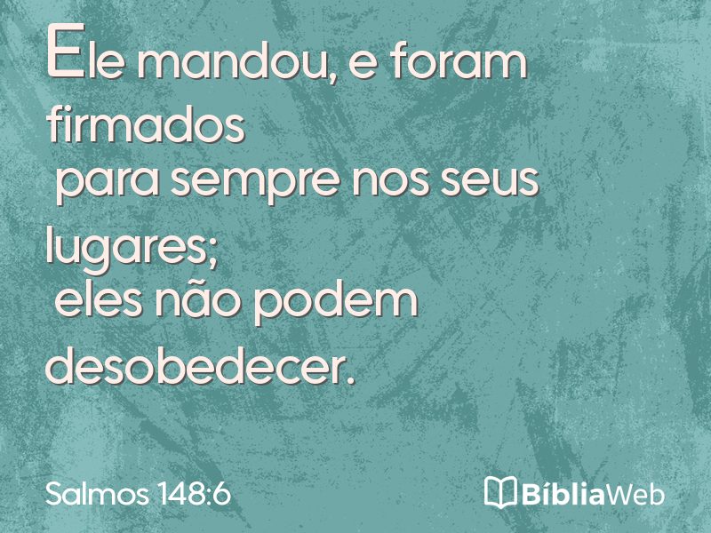 Salmos 148:6 em imagem para compartilhar