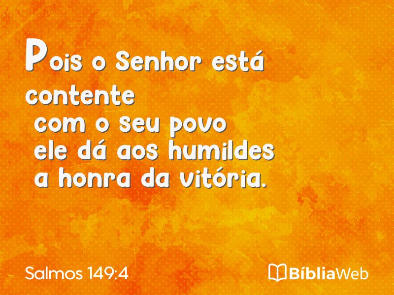 Salmos 149:4 em imagem para compartilhar