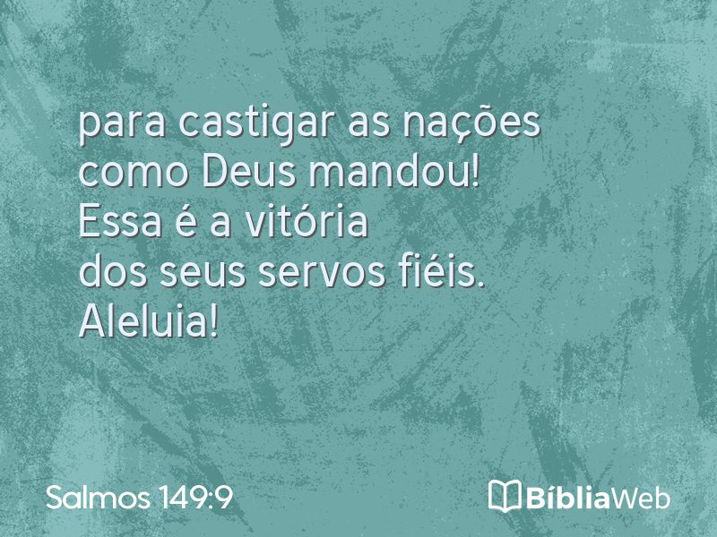 Salmos 149:9 em imagem para compartilhar