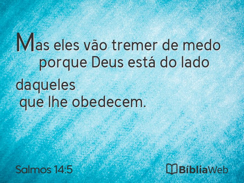 Salmos 14:5 em imagem para compartilhar