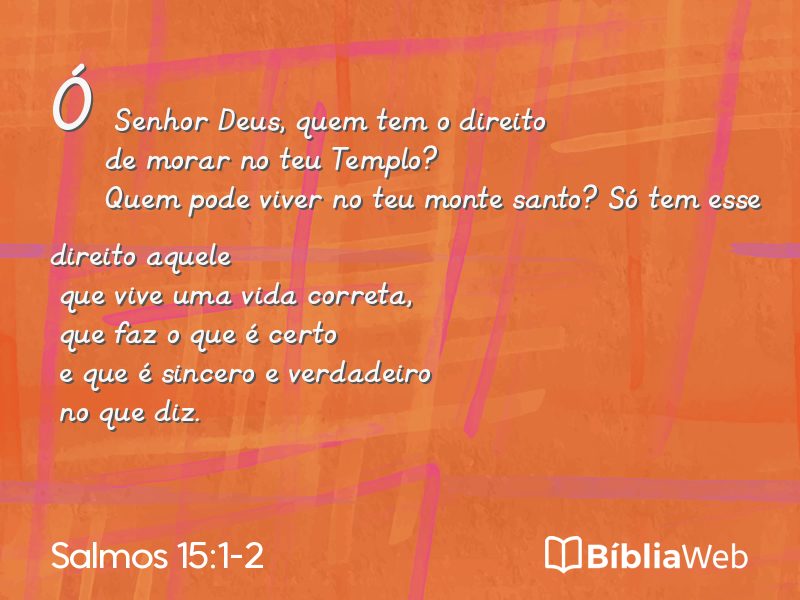 Salmos 15:1-2 em imagem para compartilhar