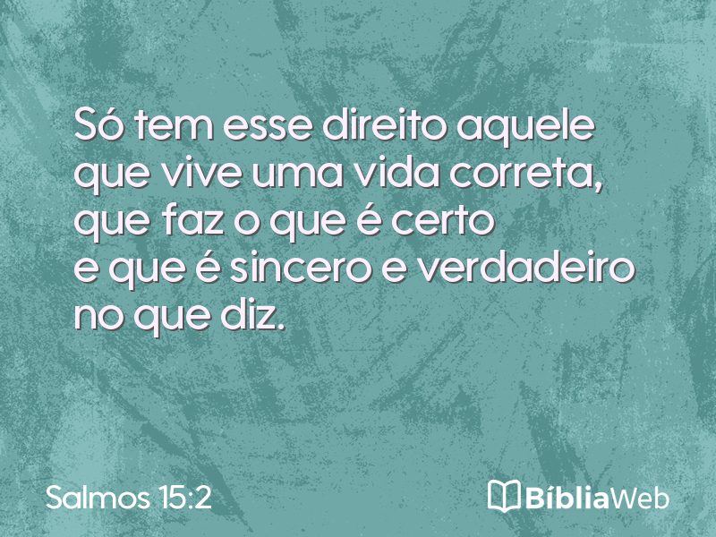Salmos 15:2 em imagem para compartilhar