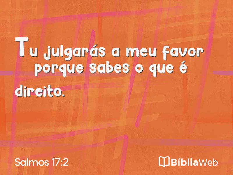 Salmos 17:2 em imagem para compartilhar
