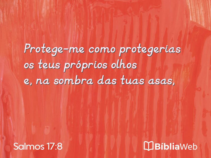 Salmos 17:8 em imagem para compartilhar