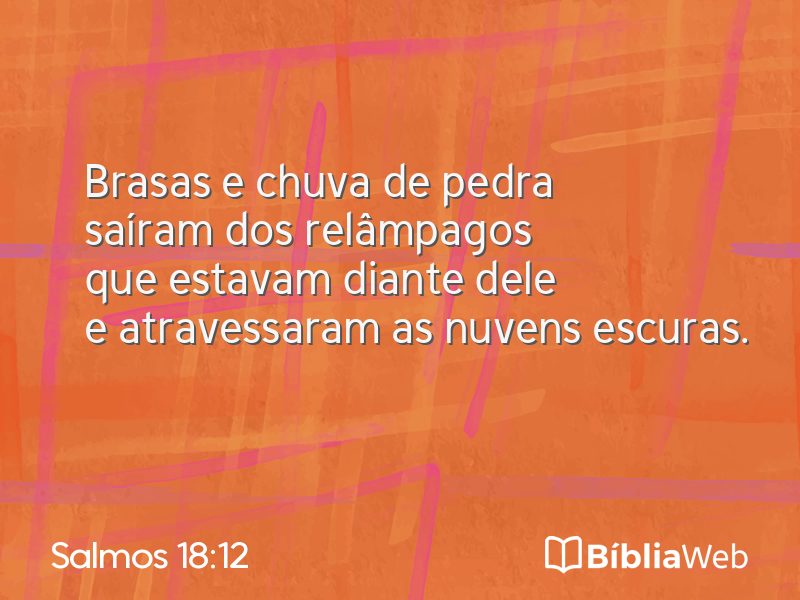 Salmos 18:12 em imagem para compartilhar