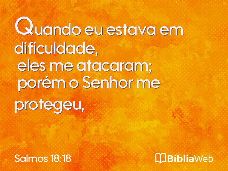 Salmos 18:18 em imagem para compartilhar